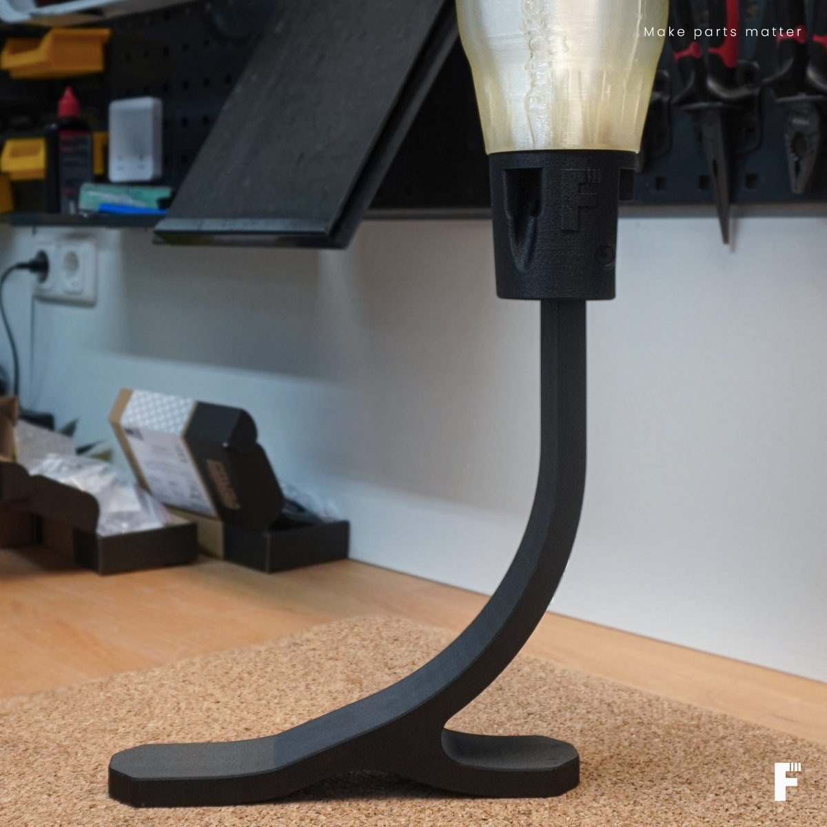 fiberthree's tweet photo. We partnered with Berlin-based Endless Industries to create an “all printed” prothesis.
Endless Industries printed the foot spring, using their endless carbon fiber technology.
We printed the socket from our F3 PA Ortho and the adapter from F3 PA-GF30 Pro.

#3dprinting #prothesis https://t.co/kPIi8xFFy7