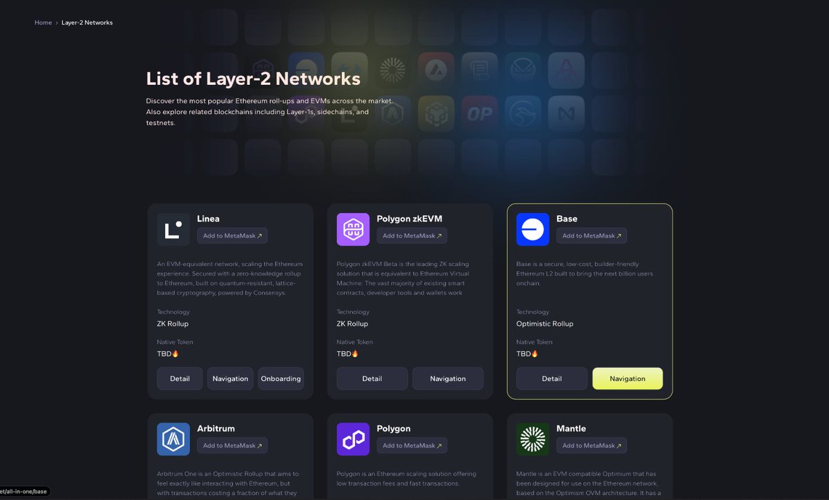 awesome_geniuz's tweet photo. needs into a seamless experience. It supports over 15 Ethereum L2, including major players like: Polygon, Optimism &Arbitrum.
Say goodbye to complex wallet connections across multiple networks. One Wallet. Multiple Networks. #DapDap simplifies DeFi interactions with Single... https://t.co/AjJoWlZ0YN