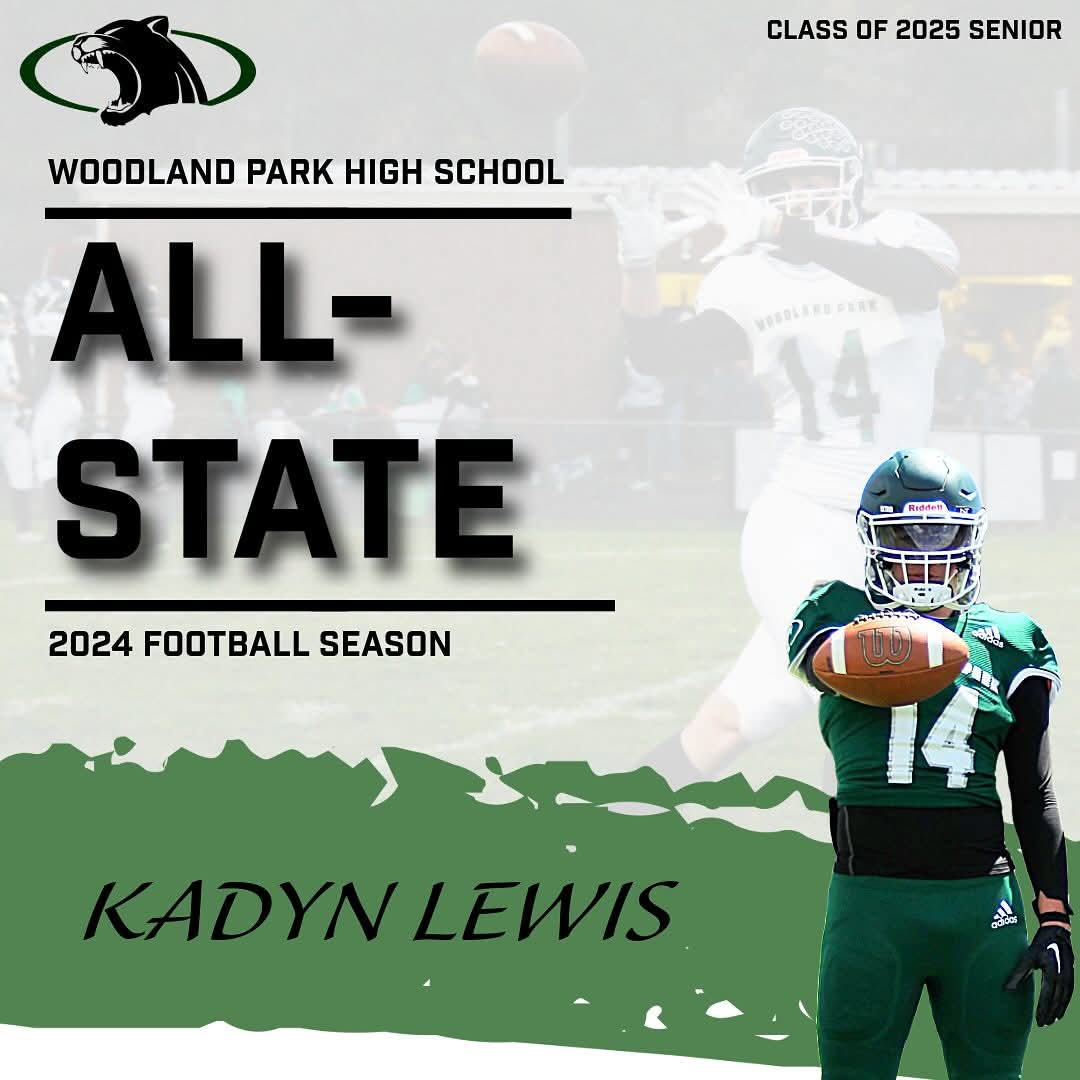Woodland Park Football (@wphspantherfb) on Twitter photo Special congratulations to our WR and Saftey. <a href="/Kadydlewis/">Kadyn Lewis</a> is getting recognized as an All Conference Player & All State Player. Voted as a defensive bsck of the conference.
📸: Lily Hood
#pantherpride #pantherfootball #pantherstrong #chsaa #woodlandparkpanthers #pantherball24 Special congratulations to our WR and Saftey. <a href="/Kadydlewis/">Kadyn Lewis</a> is getting recognized as an All Conference Player & All State Player. Voted as a defensive bsck of the conference.
📸: Lily Hood
#pantherpride #pantherfootball #pantherstrong #chsaa #woodlandparkpanthers #pantherball24