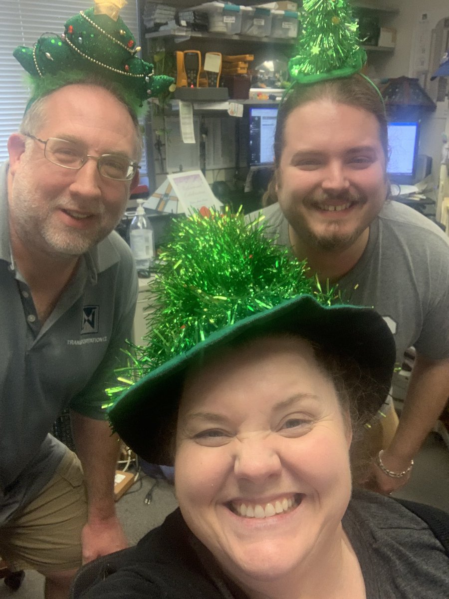 When your tree game is on point and you adore your co-workers who always jump right in to your nonsense! 🧡 @NKCSDtransportation