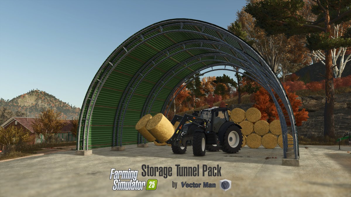 vmModding's tweet photo. My first mod for Farming Simulator 25 is out now - the storage tunnel pack!
--> https://t.co/xoHaBfsmvs
#farmingsimulator #farmingsimulator25 #fs25 #fs25mods https://t.co/6G7Ya4vZKq