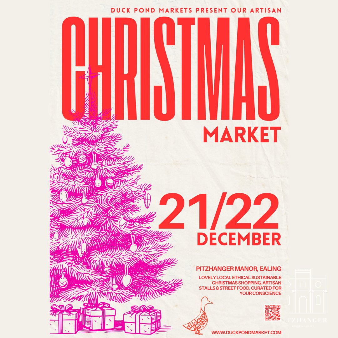 Pitzhanger's tweet photo. 🎄🎁 Last-minute shopping? Visit the Christmas Artisan Market by @duckpondmarket at Pitzhanger Manor this weekend! 🎨 Unique gifts, local crafts, festive fun, &amp;  check out stunning art with @ForArtsSakeUK 
📅 21-22 Dec, 🕒 10am–3pm, 🎟️ Free https://t.co/m3HPv9bsGz
