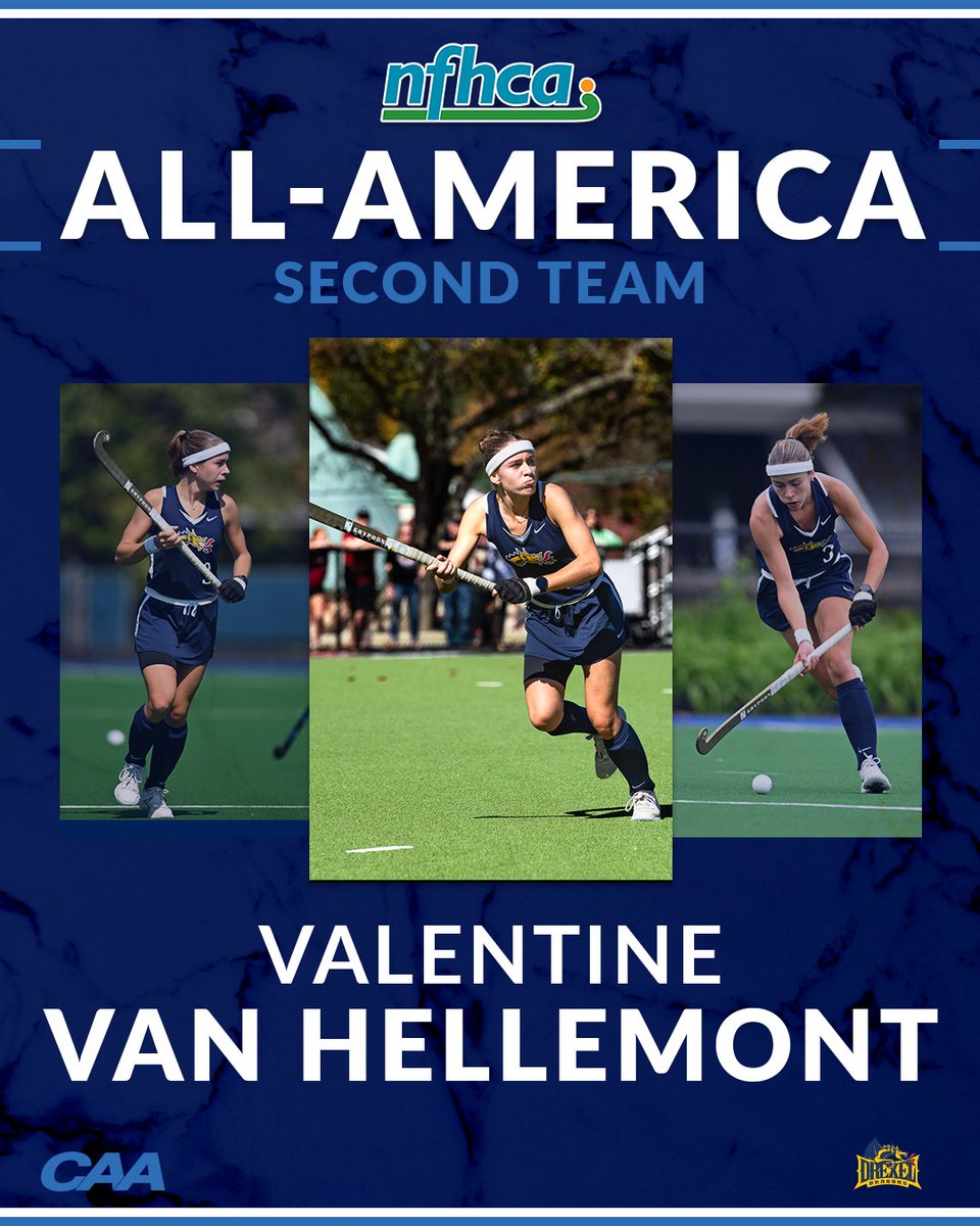 🏑 ALL AMERICAN ALERT 🚨

#CAAFH Player of the Year and <a href="/DrexelFH/">Drexel Field Hockey</a> forward Valentine Van Hellemont earns <a href="/NFHCA/">NFHCA</a> Second-Team honors, becoming the first Dragon since 2012 to receive the distinction.

tinyurl.com/2y73zoad