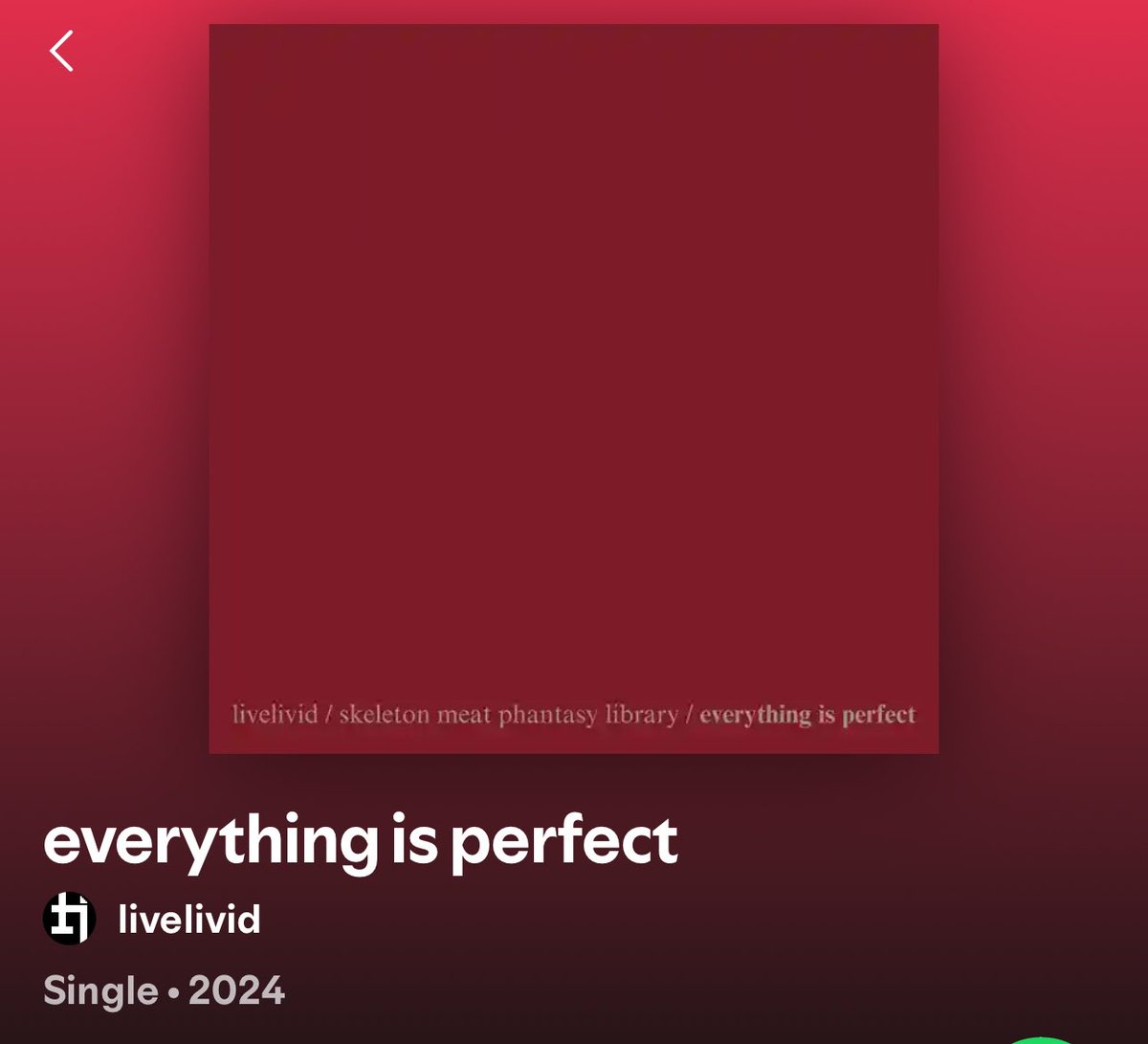EVERYTHING IS PERFECT IS NOW ON STREAMING PLATFORMS