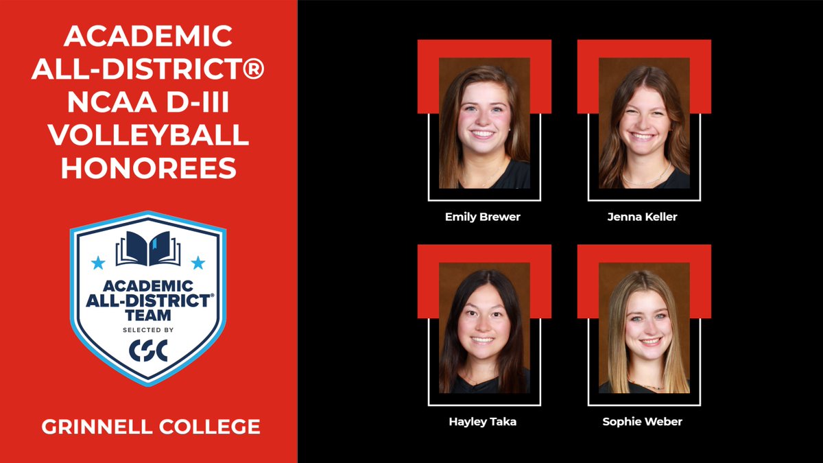 Congrats to our 4 Academic All-District volleyball selections! pioneers.grinnell.edu/news/2024/12/1…