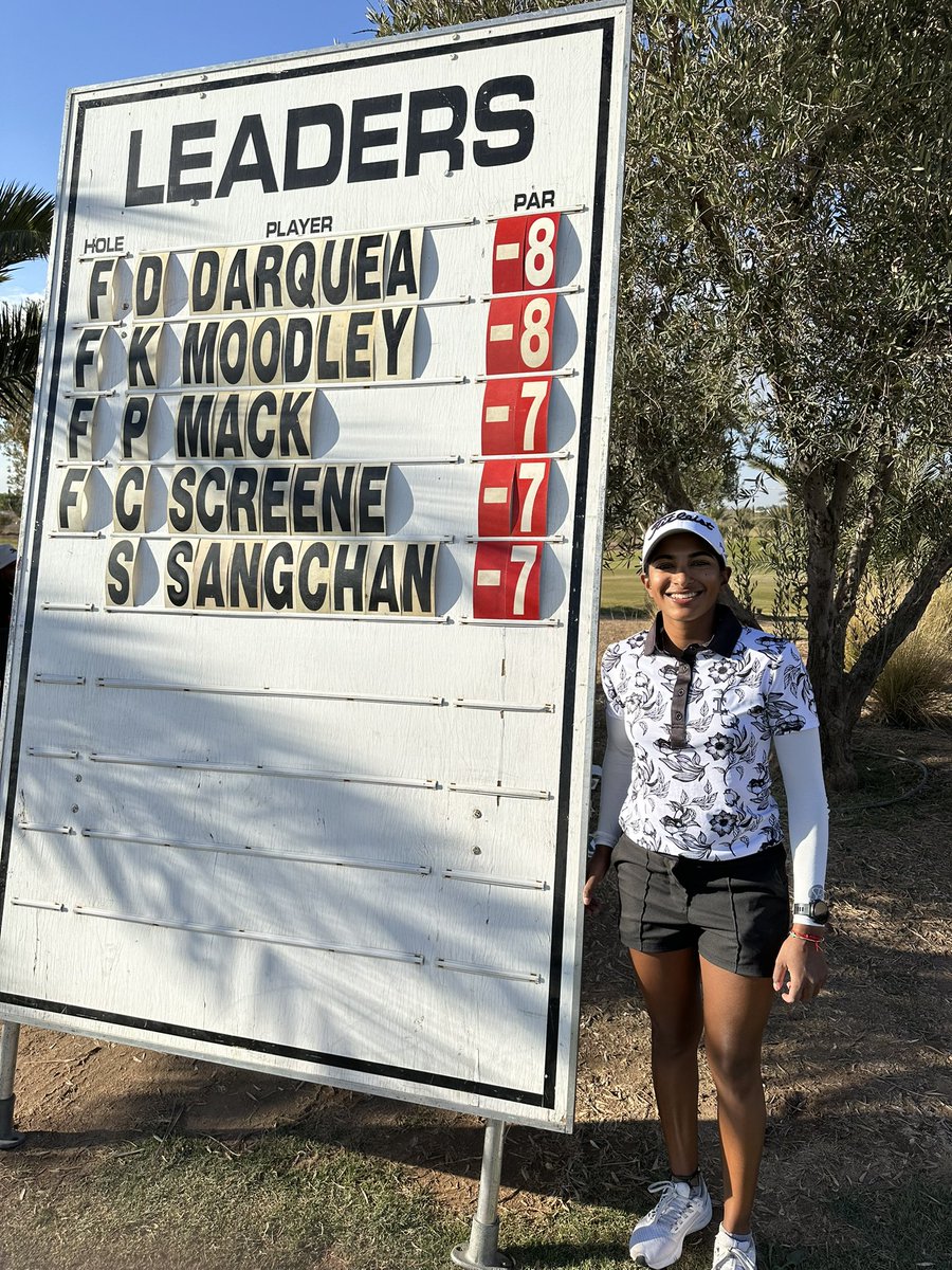 Kaiyuree Moodley (@kaigolfhq) on Twitter photo Diaries of <a href="/LETgolf/">Ladies European Tour</a> Qualifying School - Day 11⛳️
Really happy with my 2nd round shooting 67 (-6) with 8 pars, 8 birdies and 2 bogeys! Let’s keep the positive vibe flowing💪🏾
📍Royal Golf Marrakech
☀️25 C
💨 9km/h
⏰ 11:30 - 1st Tee
#itugolfwear #titleistgolf Diaries of <a href="/LETgolf/">Ladies European Tour</a> Qualifying School - Day 11⛳️
Really happy with my 2nd round shooting 67 (-6) with 8 pars, 8 birdies and 2 bogeys! Let’s keep the positive vibe flowing💪🏾
📍Royal Golf Marrakech
☀️25 C
💨 9km/h
⏰ 11:30 - 1st Tee
#itugolfwear #titleistgolf