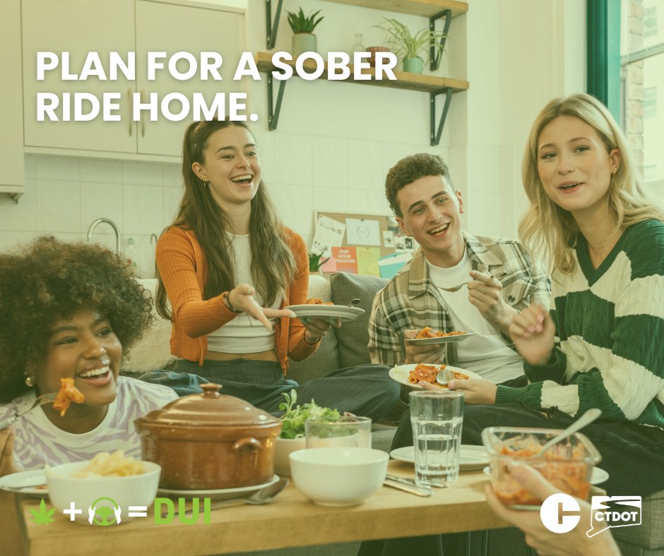 CThighwaysafety's tweet image. Using cannabis impairs your ability to drive safely. If you choose to use, plan ahead for a safe ride home. 

Learn more: ow.ly/eQOz50UfW3K 

#DrivingHighEqualsDUI #DriveSober #DriveToSaveLives