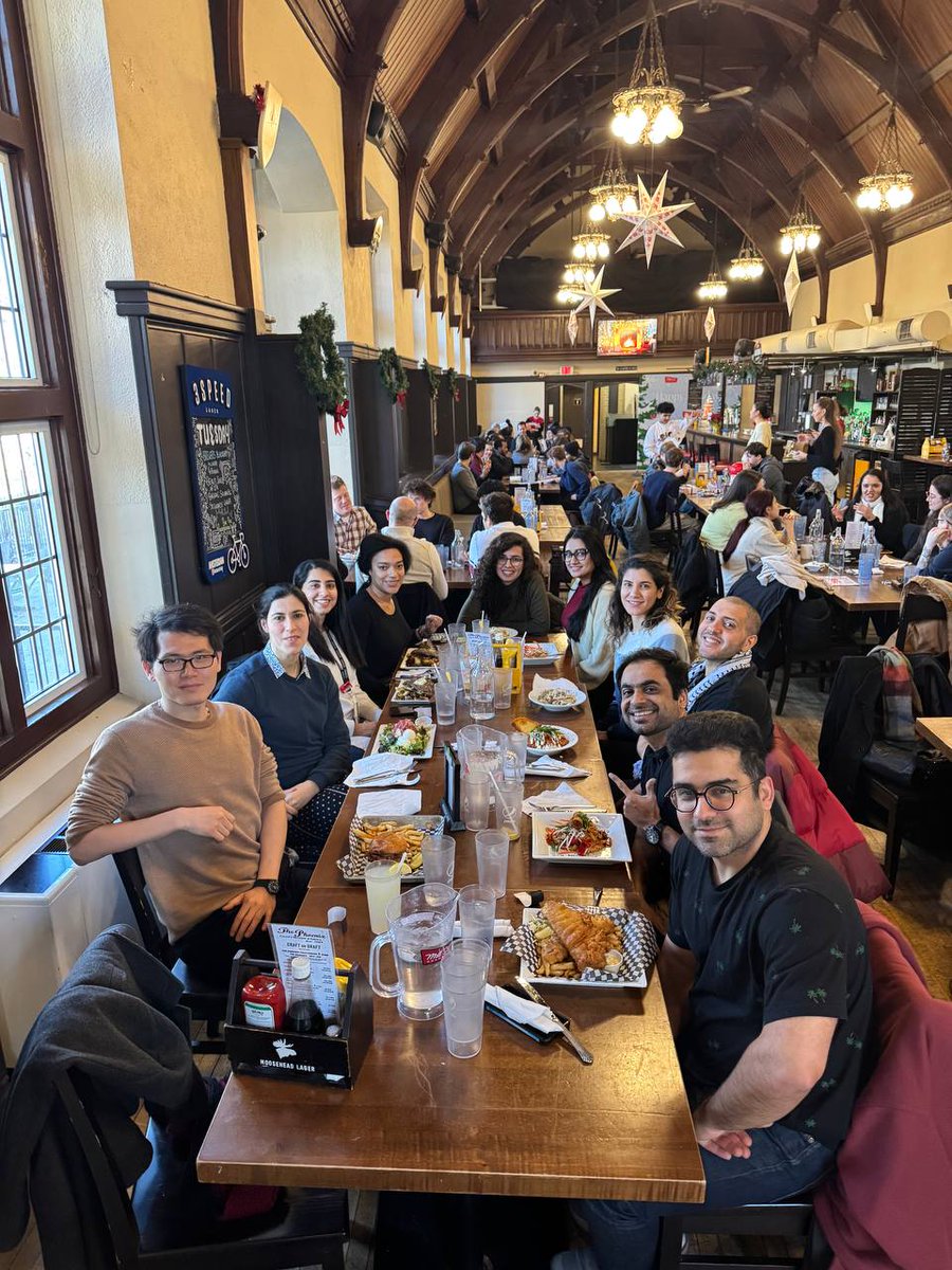 cupe_3906's tweet photo. Great turnout at our end-of-semester/holiday lunch for unionized postdoctoral fellows. #BetterMac https://t.co/86msZJFQMv