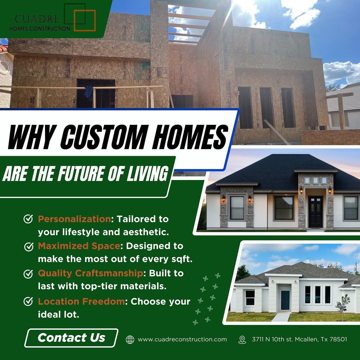 cuadrehomes's tweet photo. A home that fits your life perfectly. At Cuadre Homes Construction, we design and build with your vision and needs in mind. Let’s create your custom sanctuary!🚧🏡

🏗️ Ready to build your dream home with us next? Contact us for a FREE consultation! https://t.co/OU68NrfZRQ