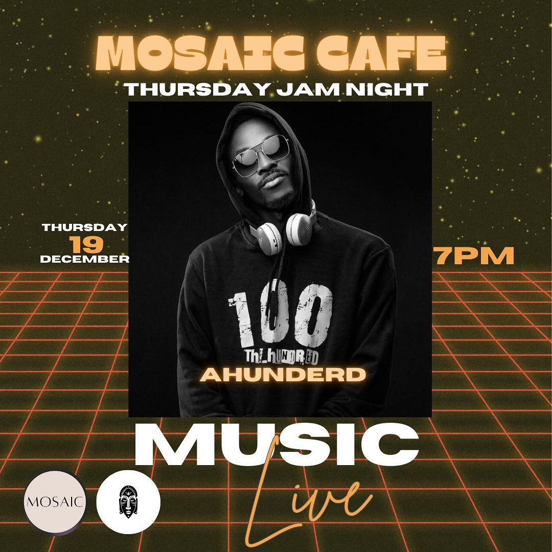 Inviting y'all for the weekly Thursday Jam night at <a href="/Gwe153/">Mosaíc Café by GWE</a> .

It's always maddd🔥 vibes here, come through witness it
