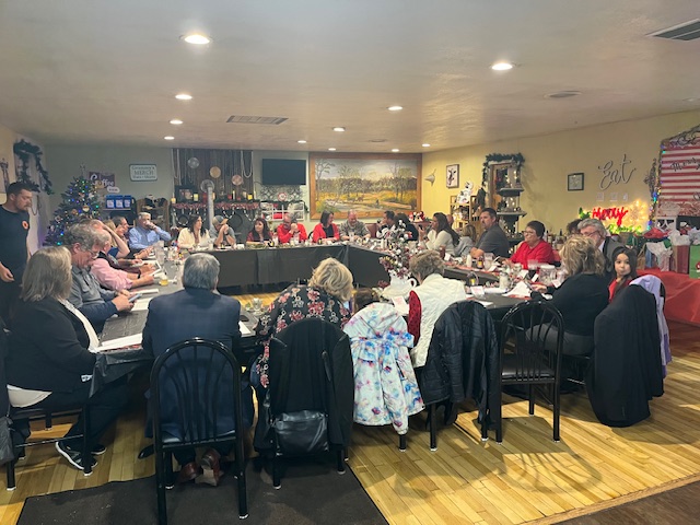 coem_SLVFM's tweet photo. 2024 Annual San Luis Valley Emergency Management Christmas Celebration 12/13/2024 &amp; Guest of Honor Conejos County Administrator Ms. Tresessa Martinez #SLVStrong #SLVPartnerships #DHSEM https://t.co/pmZDqIEXYX