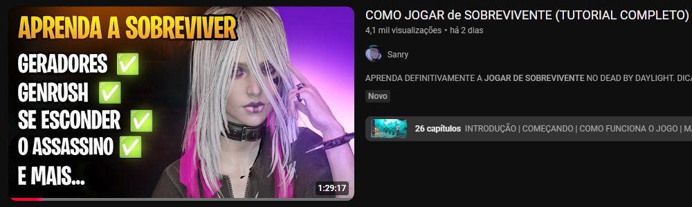 SanryKun's tweet image. eu e o @Ilrilon , fizemos um vídeo unico de como jogar DBD de sobrevivente. Um tutorial passo a passo e completo!!! Ei @DbDBHVR_BR !! Ensinamos a jogar o seu jogo! Todo Retweet importa, vai ajudar demais o vídeo e a postagem a chegar até a BHVR. 

Link: youtu.be/M8JGD29vDjo