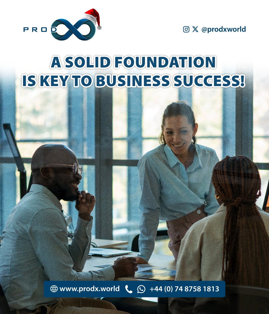ProdxWorld's tweet photo. A solid foundation is key to business success. ProdX Business Builder helps you build it right. #BusinessGrowth #ProdX https://t.co/WKEh6TcyQV