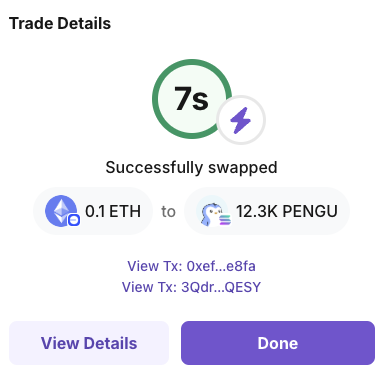 RelayProtocol's tweet photo. Buy or sell $PENGU from any of our supported chains 🐧 https://t.co/zhKdpZMYik