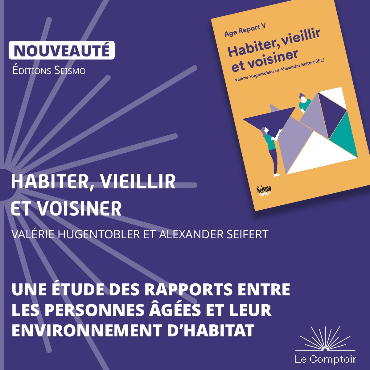 Le Comptoir des presses d'universités (@lcdpu) on Twitter photo Nouveau 📚
Habiter, vieillir et voisiner, <a href="/SeismoVerlag/">Seismo Verlag/Éditions Seismo/Seismo Press</a>
Comment le quartier, le voisinage, l'environnement de l'habitat influencent-ils la vie des personnes âgées et comment à leur tour contribuent-elles à façonner cet environnement ?
👉Le livre: lcdpu.fr/books/3F3A6755… Nouveau 📚
Habiter, vieillir et voisiner, <a href="/SeismoVerlag/">Seismo Verlag/Éditions Seismo/Seismo Press</a>
Comment le quartier, le voisinage, l'environnement de l'habitat influencent-ils la vie des personnes âgées et comment à leur tour contribuent-elles à façonner cet environnement ?
👉Le livre: lcdpu.fr/books/3F3A6755…
