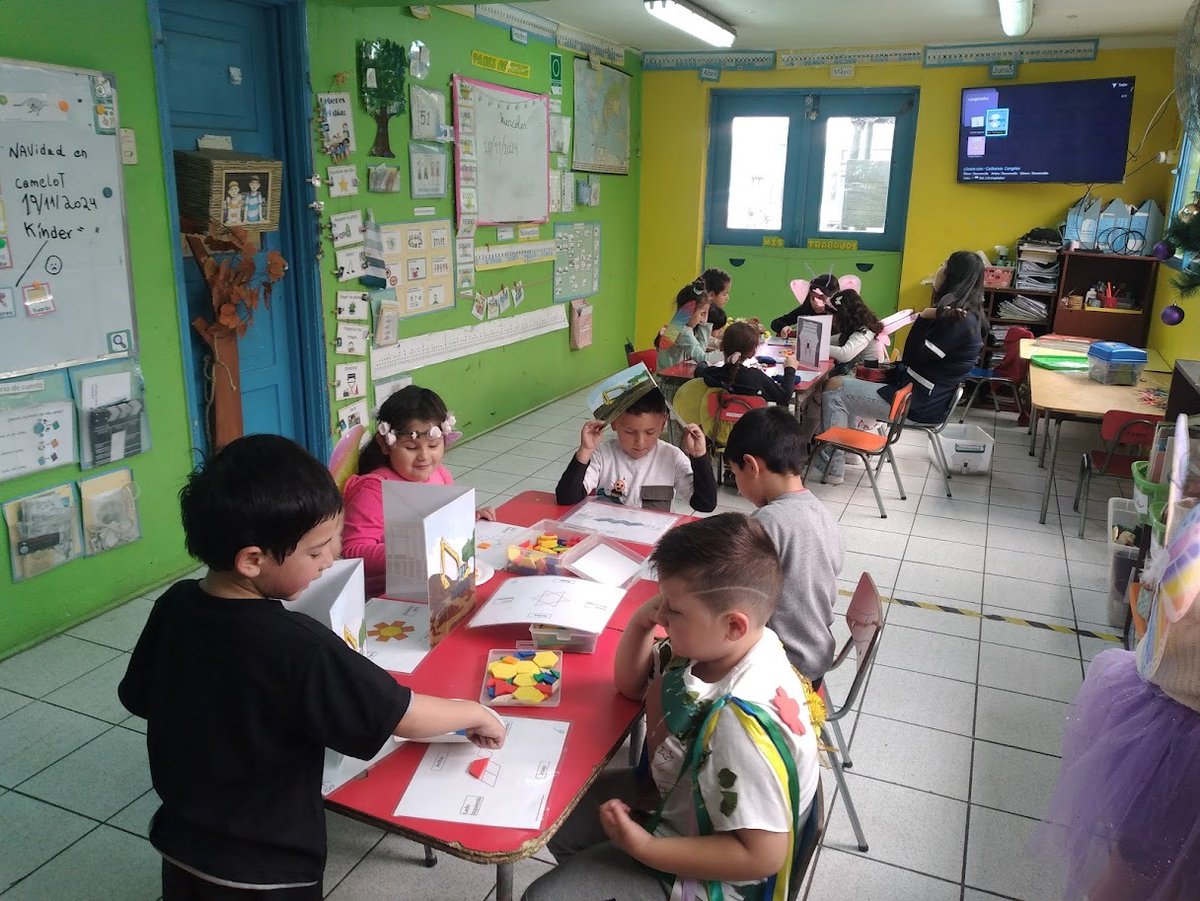 We divide the class in small groups and they engage in games and playful learning. The teacher monitors and guides each group.
Dentro de las actividades diarias se juego en sala  ,se divide en grupos pequeños todos juegan diferentes ,y las educadoras solo guían a cada grupo.