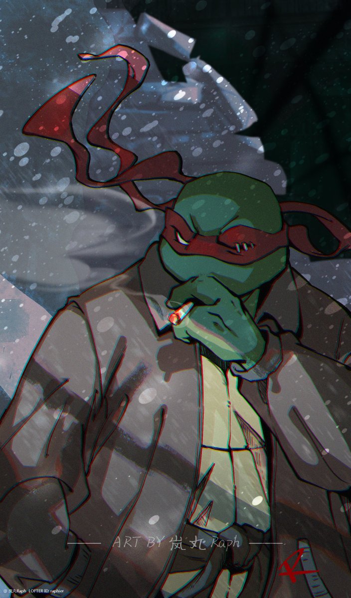 Eating lollipop.
No one was around to restrain him this time！
#TMNT2003 #TMNT #raphael