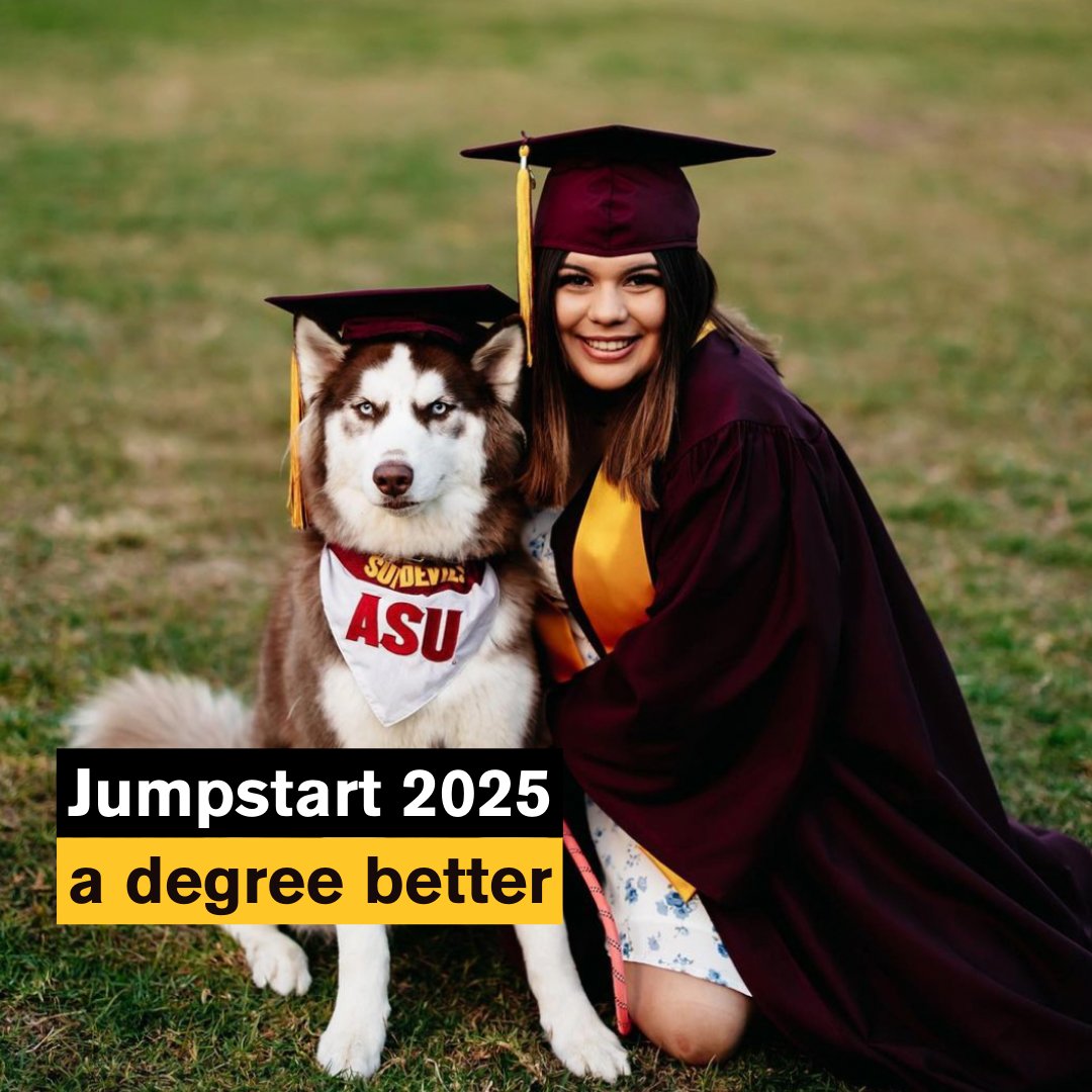asuonline's tweet photo. Thinking about going back to school? Make 2025 your year! 🎓 With pathways like #MyPath2ASU & ASU ranked #2 in employability among public universities, it’s time to invest in your future. You’ve got this! 💼 #ASUOnline #FutureSunDevil
https://t.co/Ipohrc241t https://t.co/CWoqRh2F1o