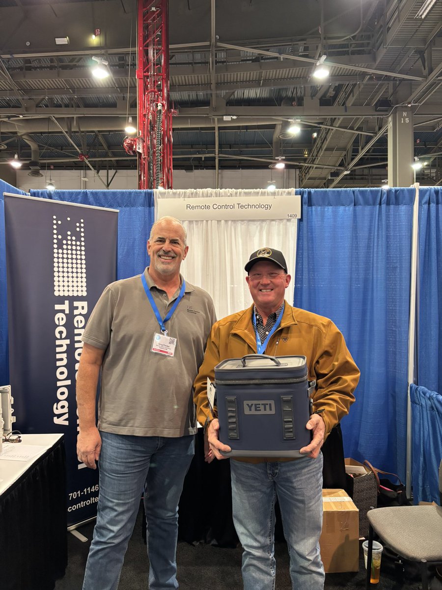 rctwireless's tweet photo. Here is the winner of our Yeti cooler at Groundwater Week. Congrats to David Massey from Scandia Well Service!! https://t.co/a1HMCKCHGh