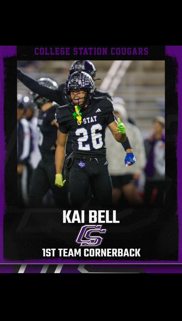 Blessed to be named first team all district.🙏<a href="/TheCougarWay/">CollegeStationCougs</a>