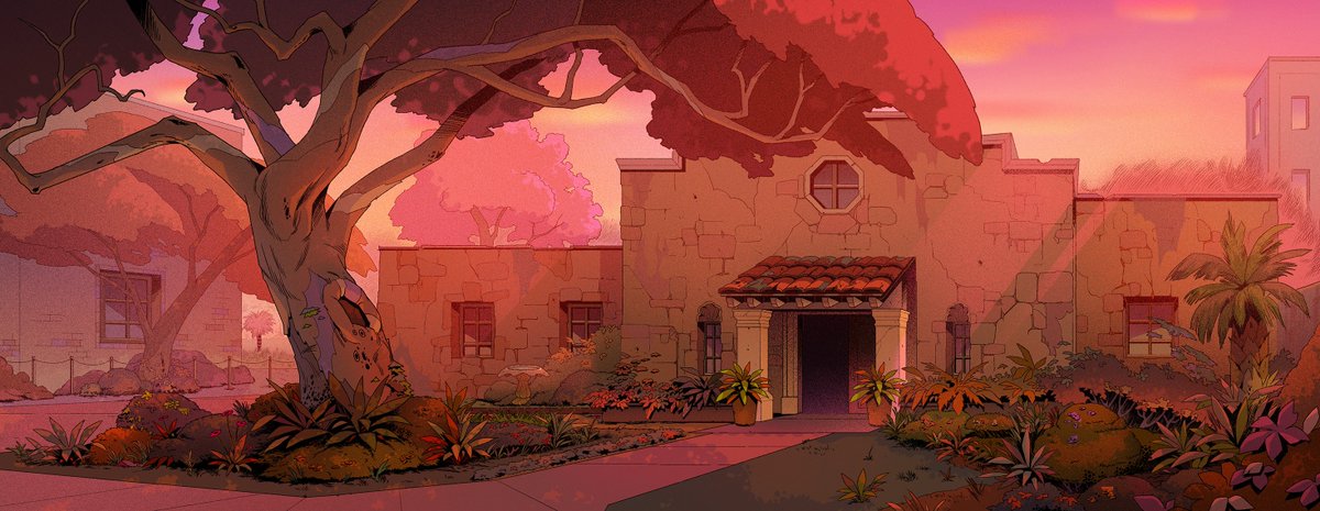 lemonikate's tweet photo. I'm very proud of these BGs I made for the Alamo location, they look so goood! If I may say so myself.
#JentryChauVsTheUnderworld #netflix #bg #timeofday https://t.co/POBNw1oKwx