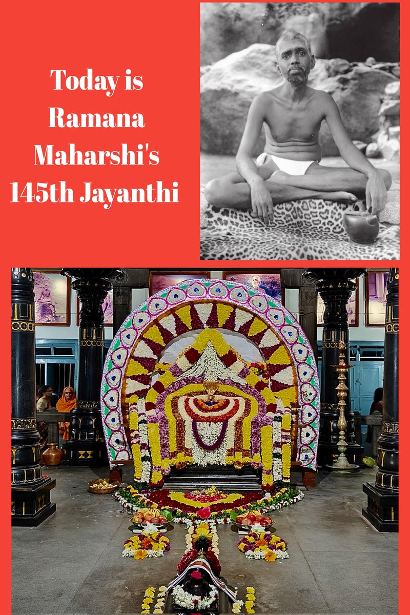 AkhandaBhaarath's tweet photo. Today is Ramana Maharshi 145th Jayanthi..

Feeling Blessed to have Darshan on this auspicious day😇

#Tiruvannamalai 
#ramanamaharshi 
#bharath
#SanatanaDharma 
#SpiritualJourney https://t.co/cvIx7tbCx2