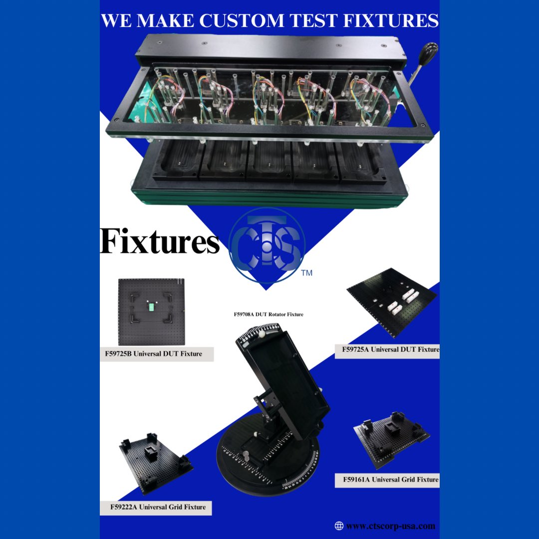 CTSRFGeek's tweet photo. Custom Test Fixtures for RF Testing 
Need precision and accuracy in your RF testing? 
https://t.co/rmJdjFMahN https://t.co/41cXH5RQZ4