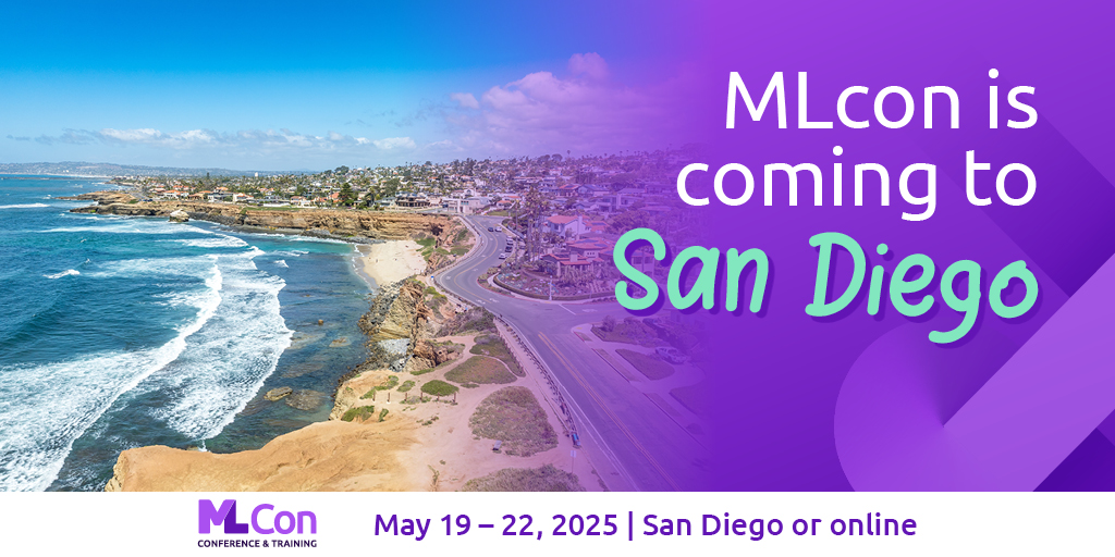 🌴 MLcon San Diego is here! 🤖 Join the first edition for cutting-edge talks, hands-on workshops, and all things ML. 📅 Don’t miss out! San Diego is calling! 🚀 #MLcon #AI #MachineLearning
🔗 mlconference.ai/san-diego/

#MLcon #MachineLearning #AIConference #SanDiegoTech