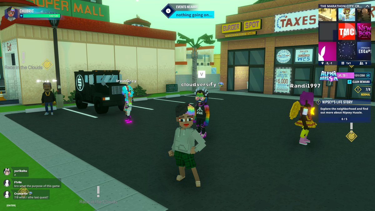 Hanging out at the TMC Parking Lot in Crenshaw  register-landings.sandbox.game/alphaseason4-s… #TheSandbox #AlphaSeason4 #AS4SocialChallenge