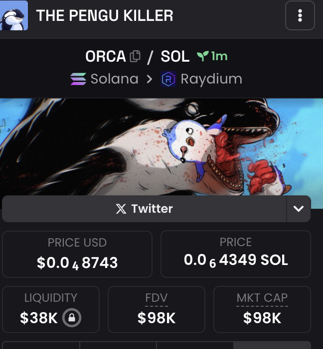 orcapengukiller's tweet photo. KILLING PENGUS LIVE ON DEX

https://t.co/4rfENPpNai https://t.co/9TSlMjsfM4