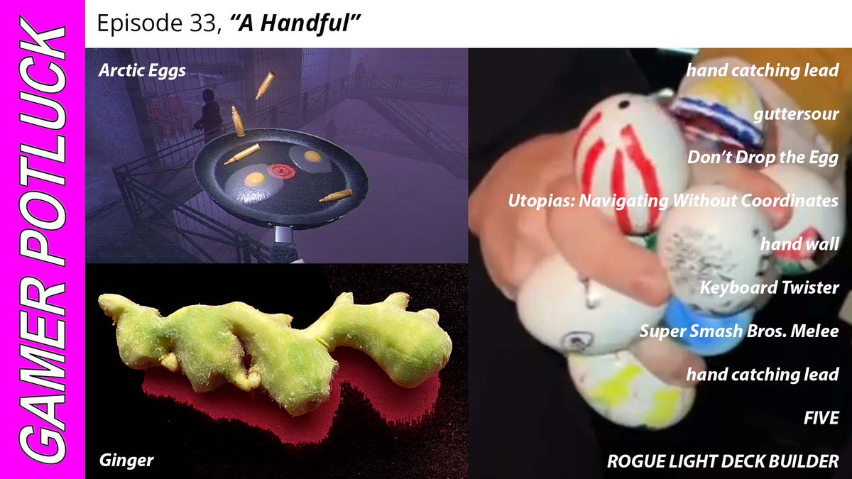 GAMER POTLUCK EP. 33

How much can one hand hold? Is a handful a reasonable amount or an egregious one? Is our magic number 7 plus or minus 2?

<a href="/mutmedia/">mut</a> and I return with the final gamer potluck of 2024!

TONIGHT, 8pm EDT on twitch.tv/hawkdanny