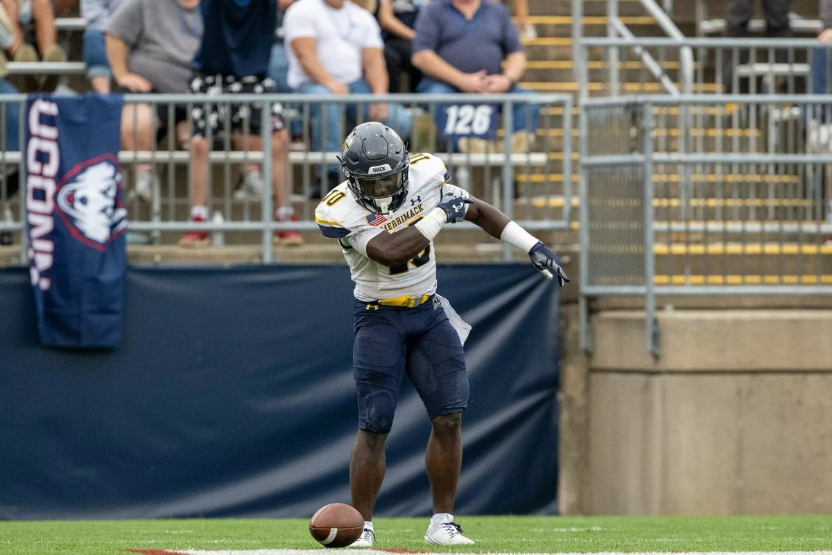 ALL GLORY TO GOD 
After a Great time  and Great Conversation I am Blessed to Receive a D1 Opportunity  From <a href="/Merrimack_FB/">Merrimack Football</a> @CoachGennetti <a href="/coachbom/">Aynsley Rosenbaum</a>