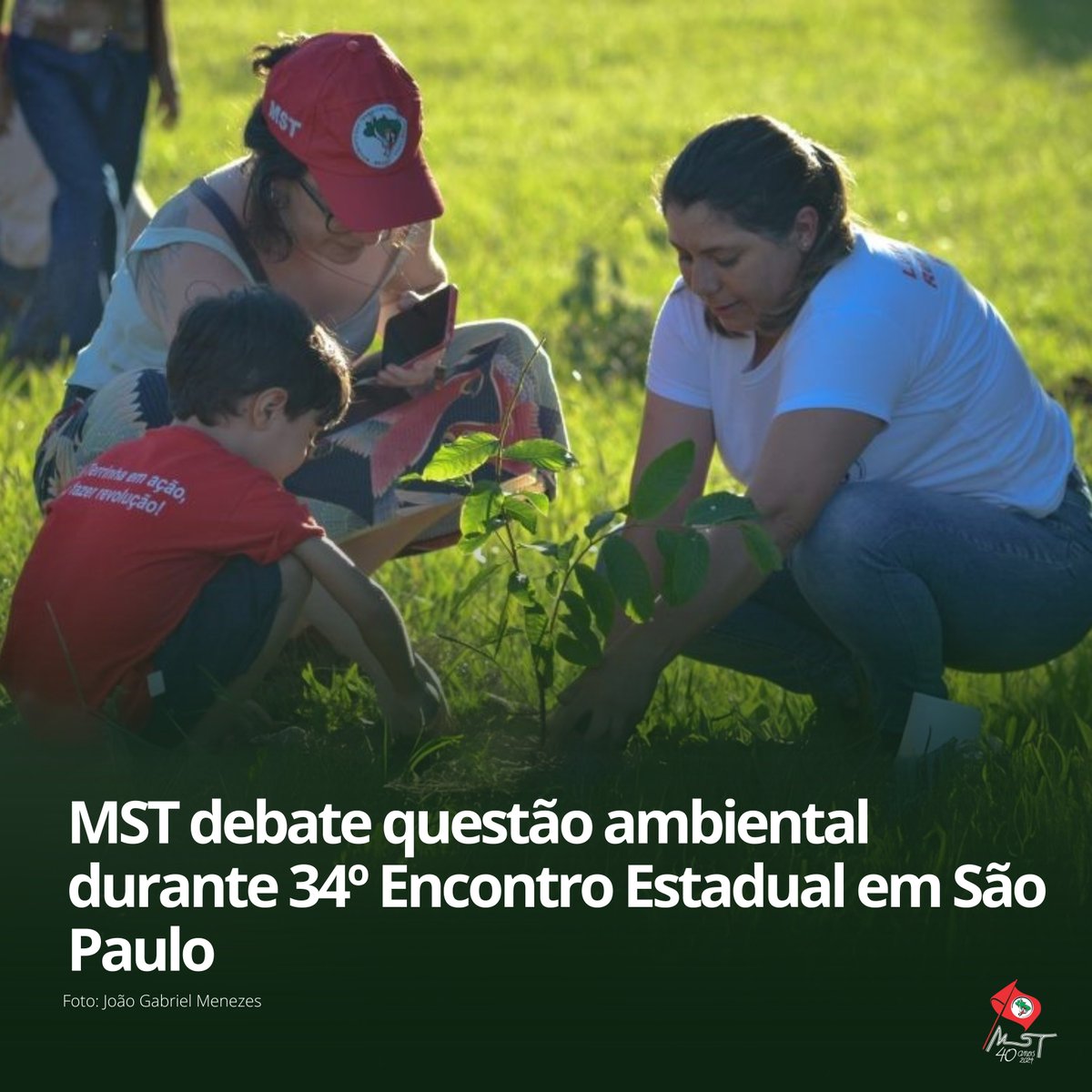 MST_Oficial's tweet photo. 🚩Movimento realiza plantio de árvores e reforça compromisso com a preservação ambiental e a reforma agrária popular durante encontro estadual.

   📲 SAIBA MAIS: https://t.co/x4uP5Wq7dM  

#TodosPelaReformaAgrária #ReformaAgráriaPopular #MSTemSP https://t.co/KQIc93pRRb
