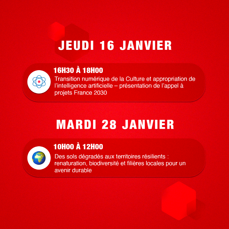 BanqueDesTerr's tweet photo. La bonne résolution pour 2025 : aller s'inspirer au #HubDesTerritoires ! 

En janvier, venez parler d'intelligence artificielle #IA et de #renaturation &amp; biodiversité avec nos experts, toutes les infos dans le post 👇 

Pensez à vous inscrire ➡️ https://t.co/HYMqvlcXqt