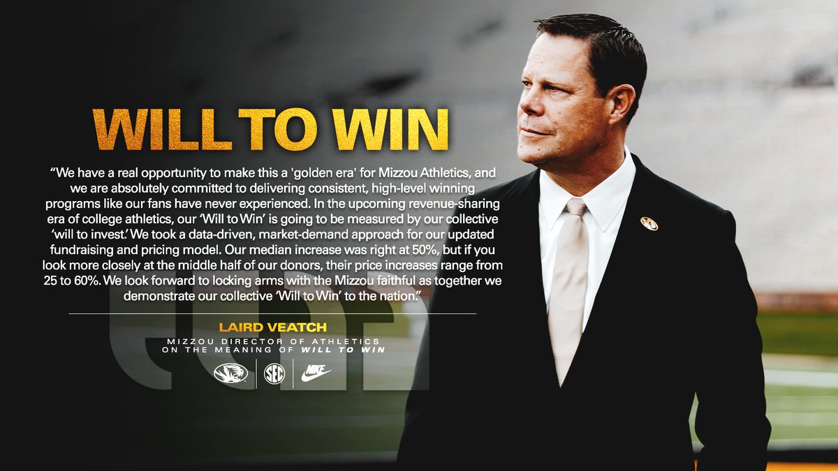 MizzouAthletics's tweet photo. Let’s lock arms, Mizzou, and display our "Will to Win."

🔗https://t.co/U4s2RwqCJv

#MIZ 🐯 https://t.co/LNvXhZA0yx