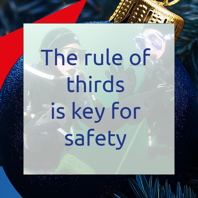 BSACdivers's tweet photo. #12divesofchristmas #tips
🎶 Five golden rings... and one golden rule! ✨ The Rule of Thirds:
Use one-third of your air to descend and explore.
Save one-third for your ascent.
Keep the last third for emergencies.
#ScubaSafety #OceanAdventures https://t.co/XlKXz1Z5xs