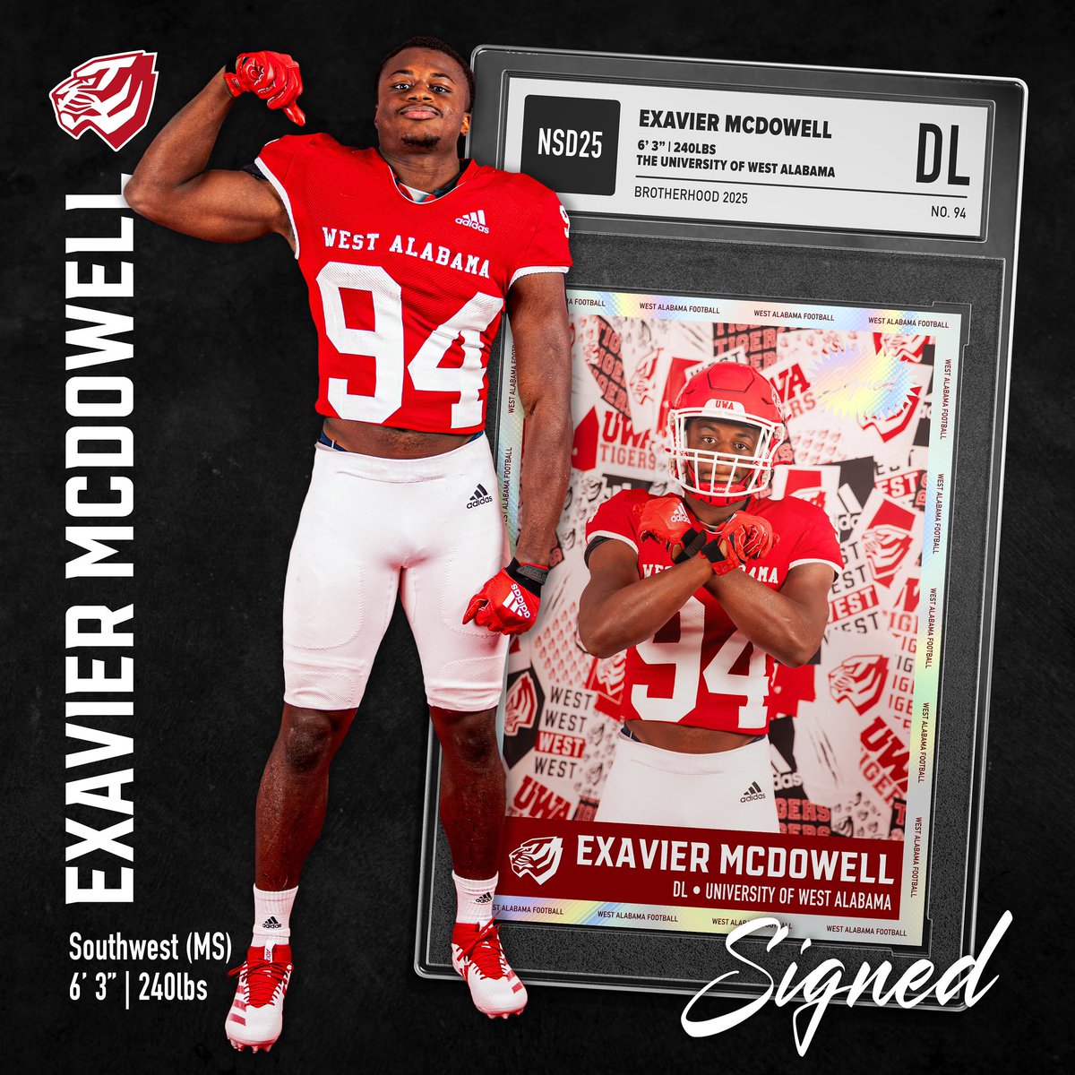 Tiger fans welcome Exavier McDowell to the #Brotherhood #OneTeamOneLove #NSD25