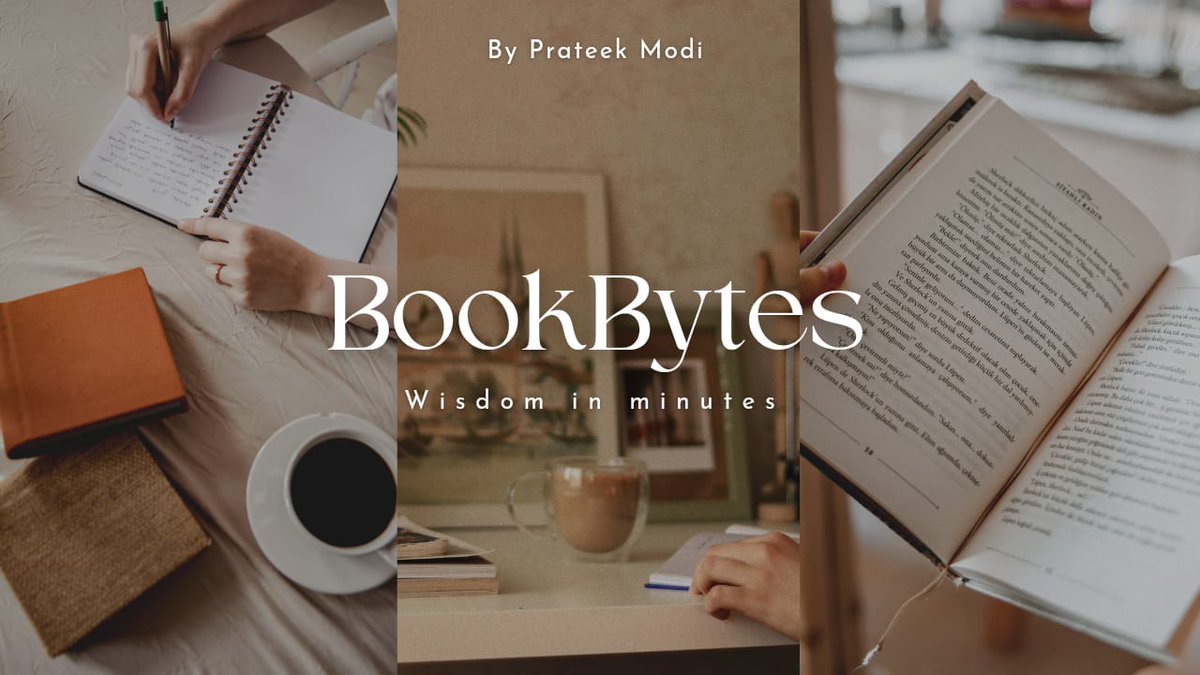 prateekmodi300's tweet image. &quot;Big ideas, small bytes. 🎯 Unlock life-changing wisdom from the world’s best books—explained in just minutes! 📚💡 Stay tuned for concepts that simplify, inspire, and transform. #BookBytes #WisdomInMinutes #BooksToLife&quot;