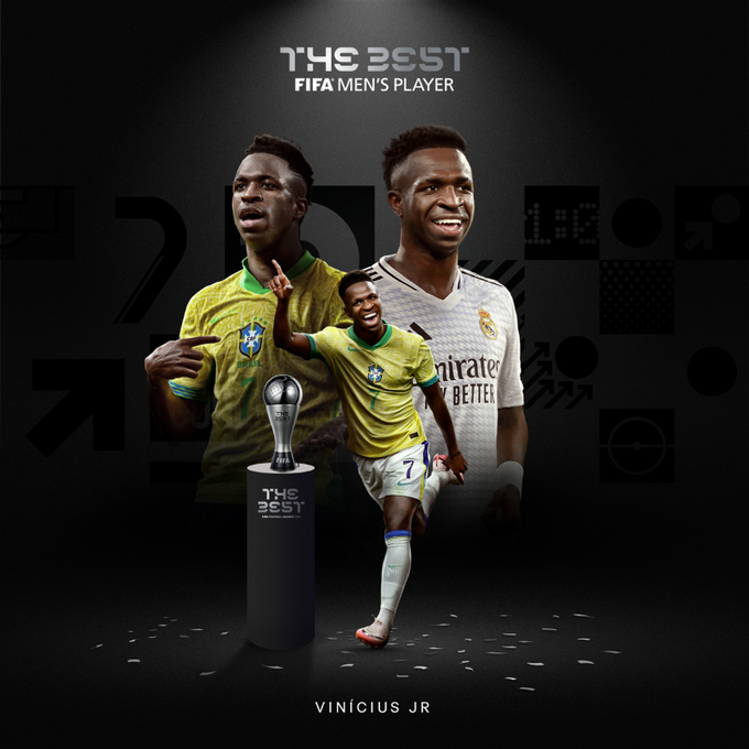 partidazocope's tweet photo. 🥇 OFICIAL I Vinicius gana el premio The Best de la FIFA a mejor jugador del año 2024

📻 #PartidazoCOPE https://t.co/wvRKfkbVns