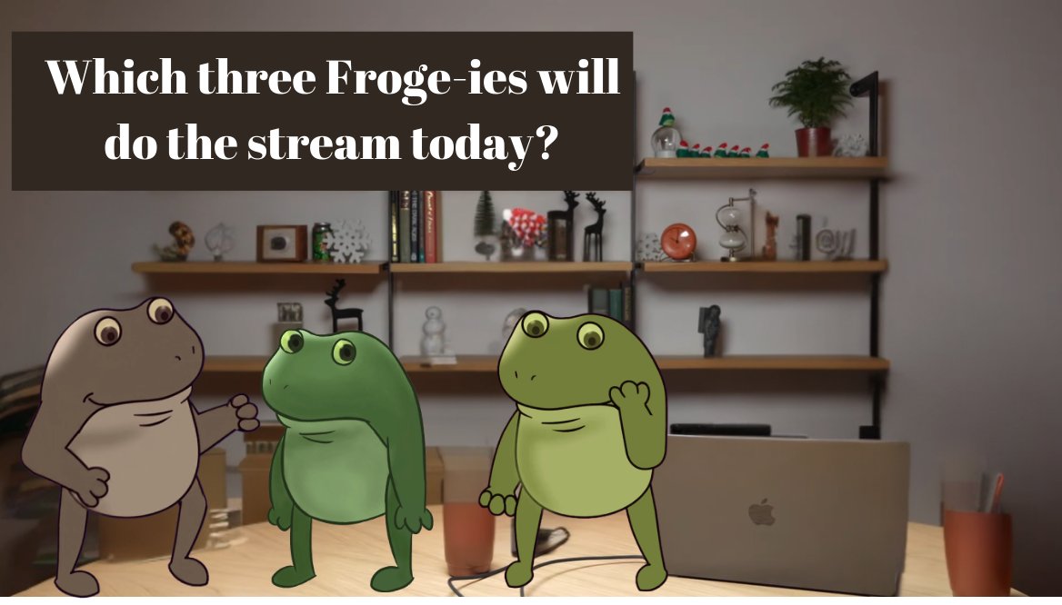 tokumatoshi's tweet photo. @OpenAI Which three $FROGE-ies will do the livestream today? @OpenAI @Frogevip @sama https://t.co/YZM3UnUwFK