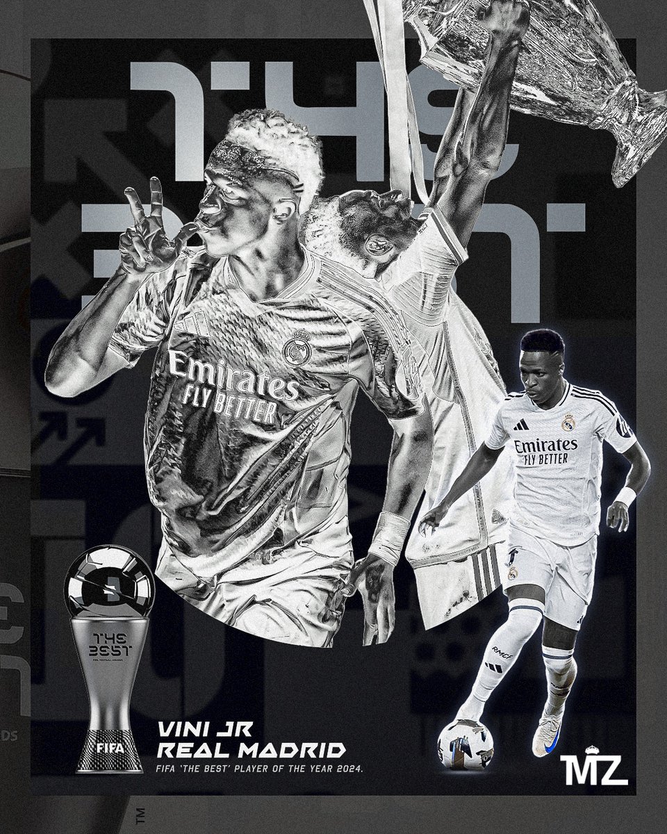🚨🚨 BREAKING: VINÍ JR. IS NAMED THE BEST PLAYER IN THE WORLD BY FIFA.