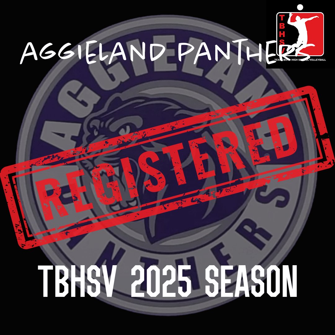 The Aggieland Panthers are registered for the TBHSV season! Why isn't your high school?

Register for boys high school volleyball in Texas today 

tbhsv.com for information and registration
boysplay@tbhsv.com with questions

#growthegame #volleyball #boysvolleyball