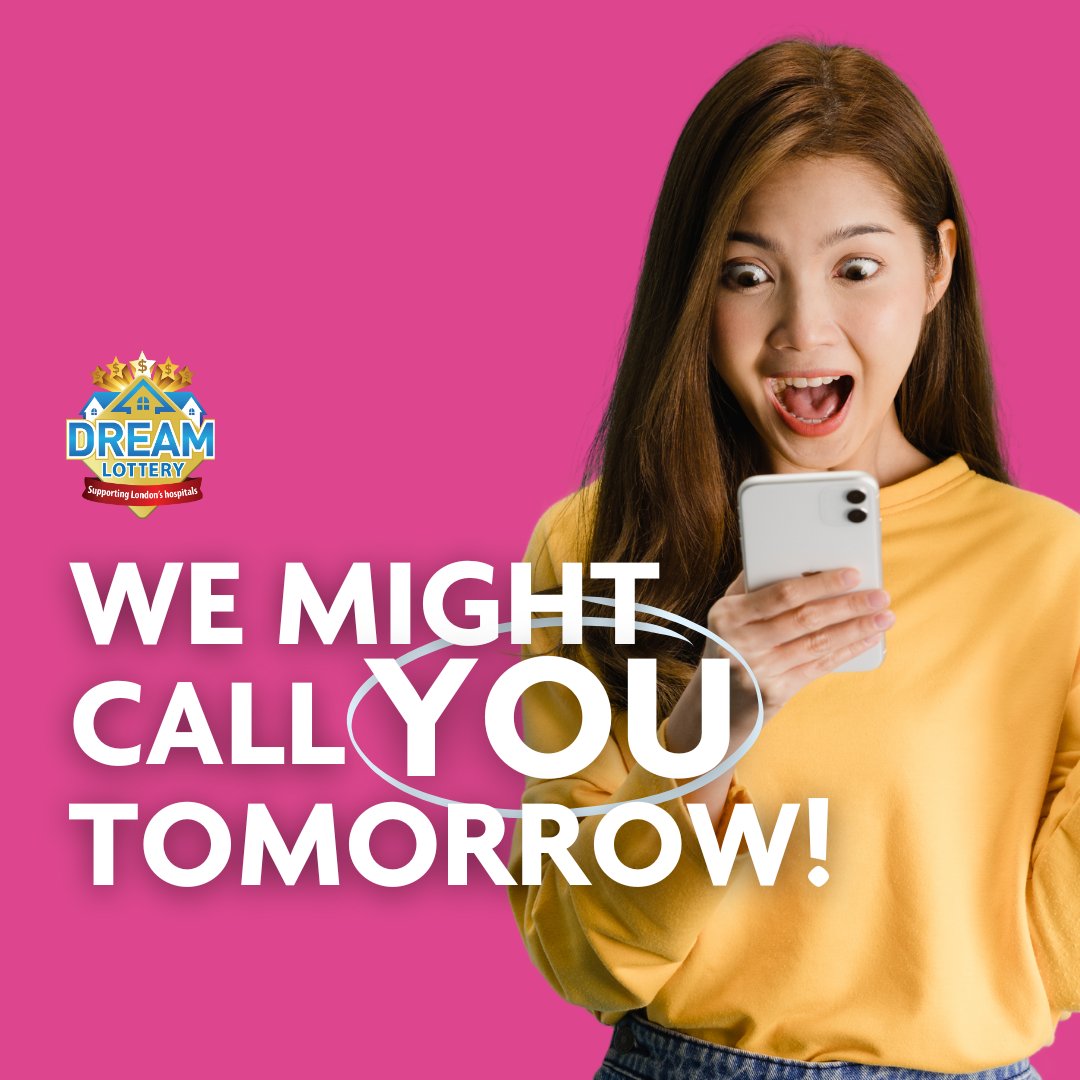 📞 Be ready...We could be calling you TOMORROW! Stay tuned for winner announcements! 
dreamlottery.me/3O57QqC 

#HomeLottery #Lottery #DreamHome #LondonOntario #LondonOnt #CashPrizes #Ldnont #DreamItWinIt