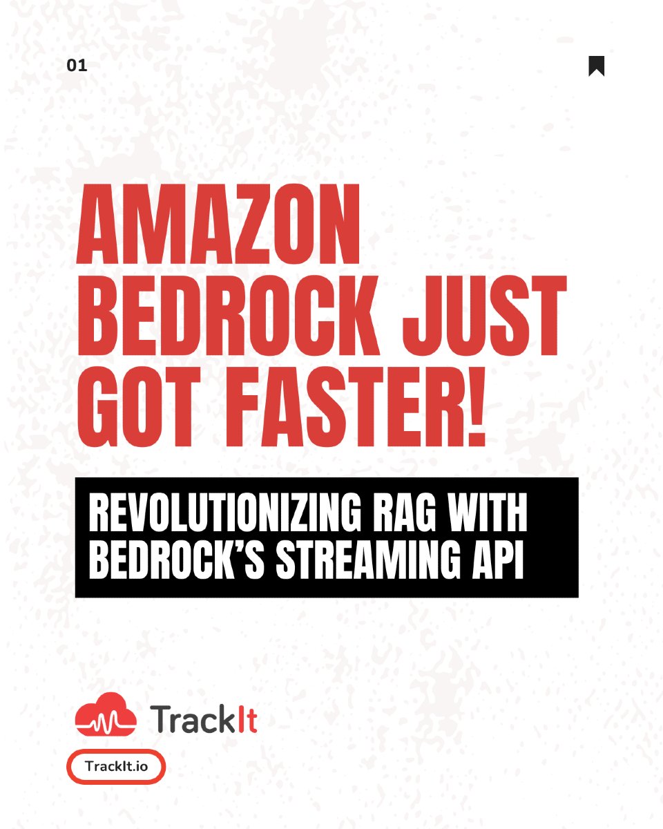TrackItCloud's tweet image. Amazon Bedrock Knowledge Bases now support streaming responses, enabling faster, seamless, and more responsive GenAI applications.
#AmazonBedrock #GenAI #StreamingAPI #CloudComputing #TechInnovation #AWSUpdates