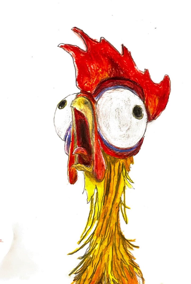 eideticboy's tweet photo. Love Hei Hei ❤️                                                #AutismAwareness #autismart #autismacceptance #autismandart #zizahokeugo #eideticmemory #giftedhands #disney #Moana2 https://t.co/QLctWXG2ad