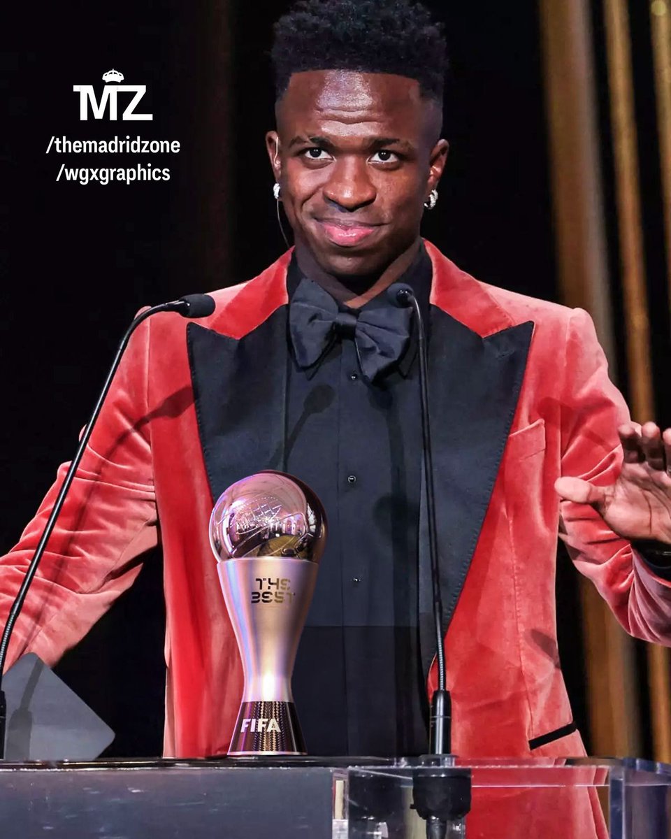 2024 Best player awards:

• Ballon d'Or, voted ONLY by journalists: Rodri.

• FIFA The Best, voted by players, managers, fans, media: VÍNICIUS JR.