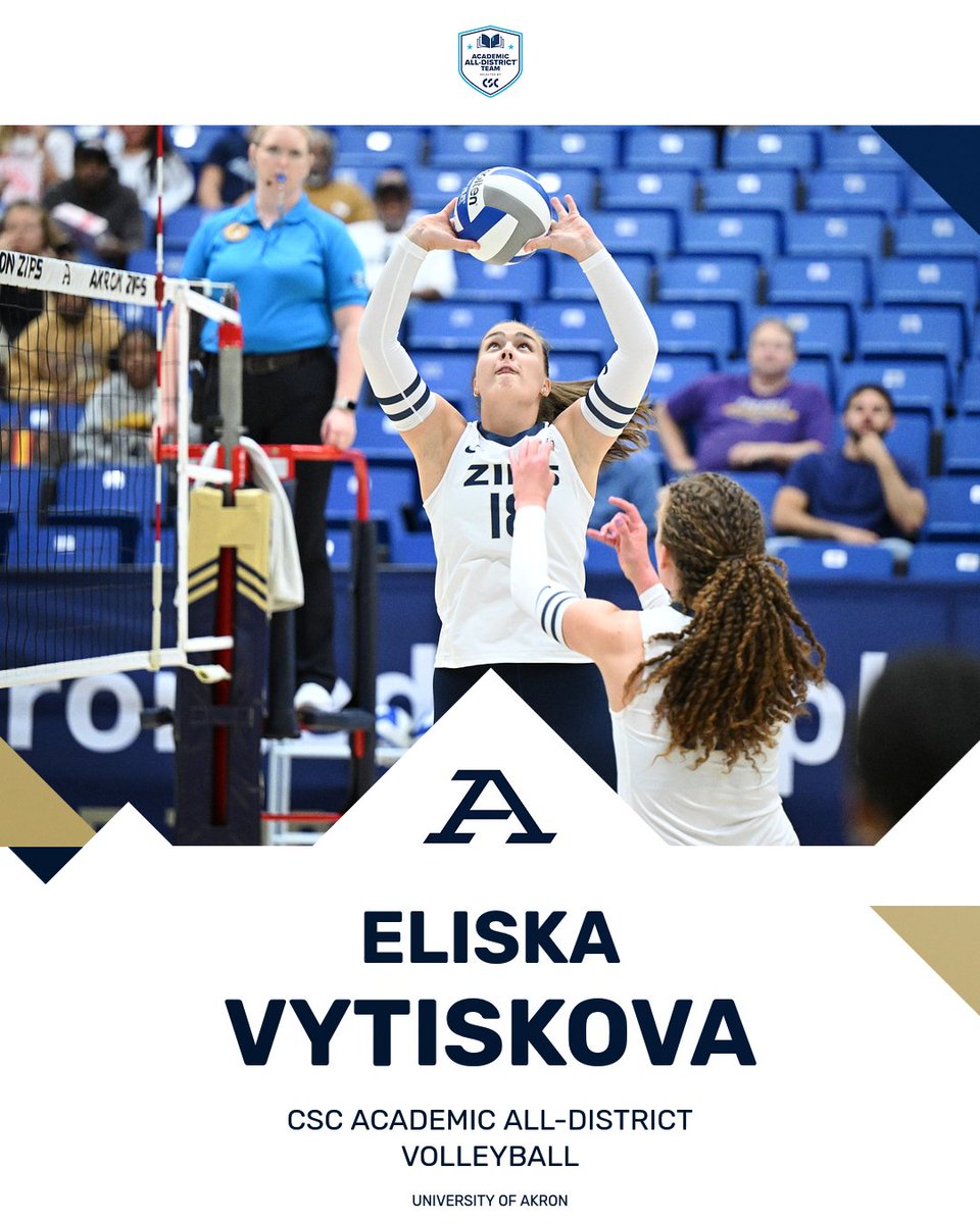 Congrats to Karleighana Jones, Vanessa Del Real and Eliska Vytiskova on being named to the CSC 2024 Academic All-District® Volleyball Team‼️

🗞️ tinyurl.com/2cf7leqd

#GoZips🦘