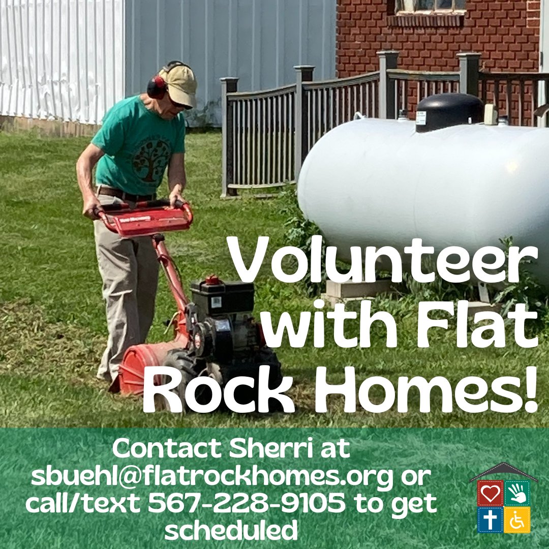 FlatRockHomes's tweet photo. Looking ahead to 2025? Put "volunteer at Flat Rock" on your list and call/text Sherri at 567-228-9105 to get scheduled!

#VolunTuesday #FlatRockHomes https://t.co/EMOOWzKUTI