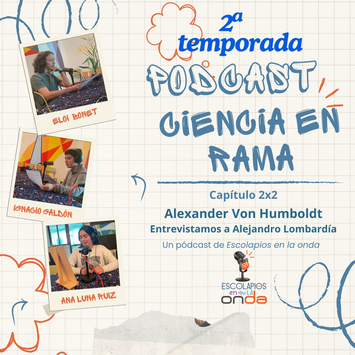 Escucha "Alexander Von Humboldt. Entrevistamos a Alejandro Lombardía. 2x2" de  Escolapios en la onda via #spreaker spreaker.com/episode/alexan…