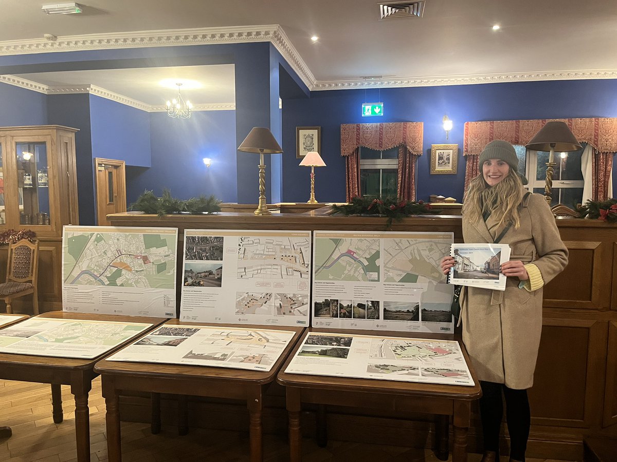 elisaodonovan's tweet photo. It was great to drop into the @LimerickCouncil public consultation on the Rathkeale town centre first plan. There is some really excellent plans for Rathkeale town. 

I also specifically asked about Dohyle Lough and pool and Castle Matrix as these were two issues that came up for me in the Mayoral campaign.